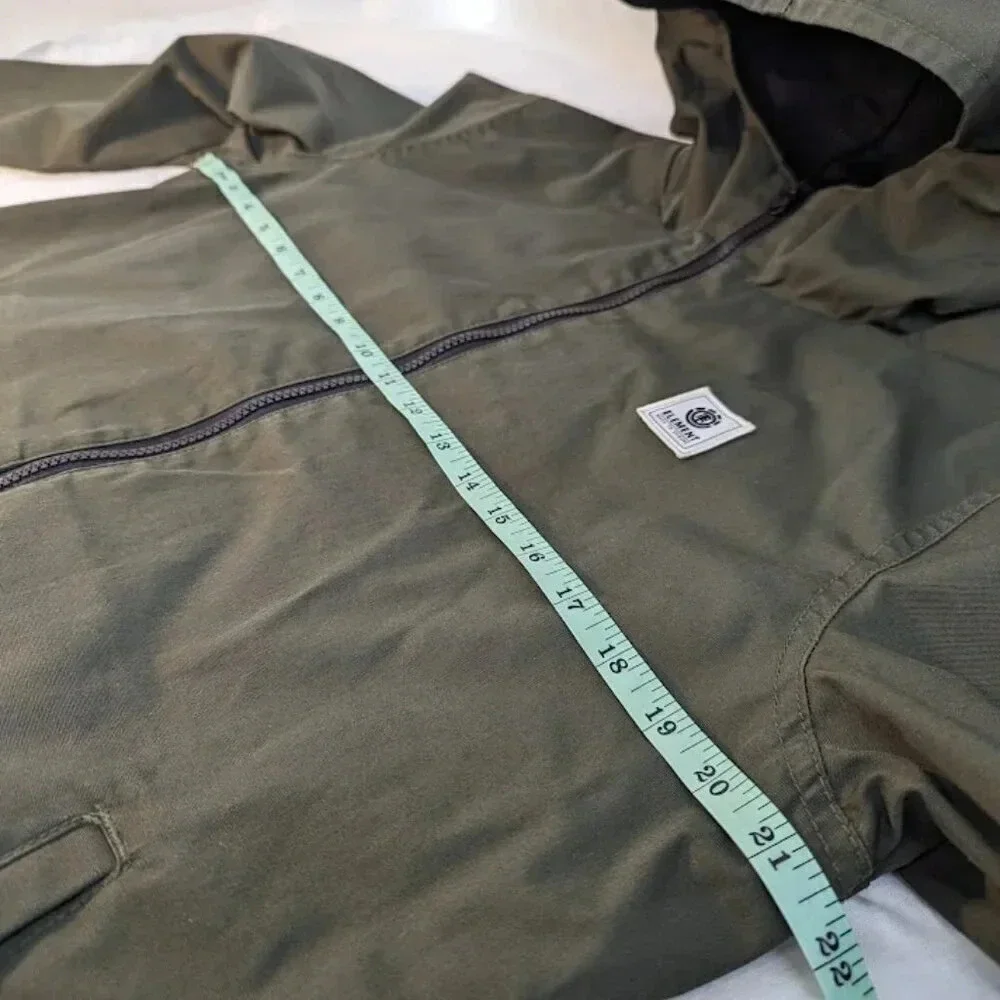 Element Wolfeboro collection jacket hunter green, wind breaker, youth XL, mens S